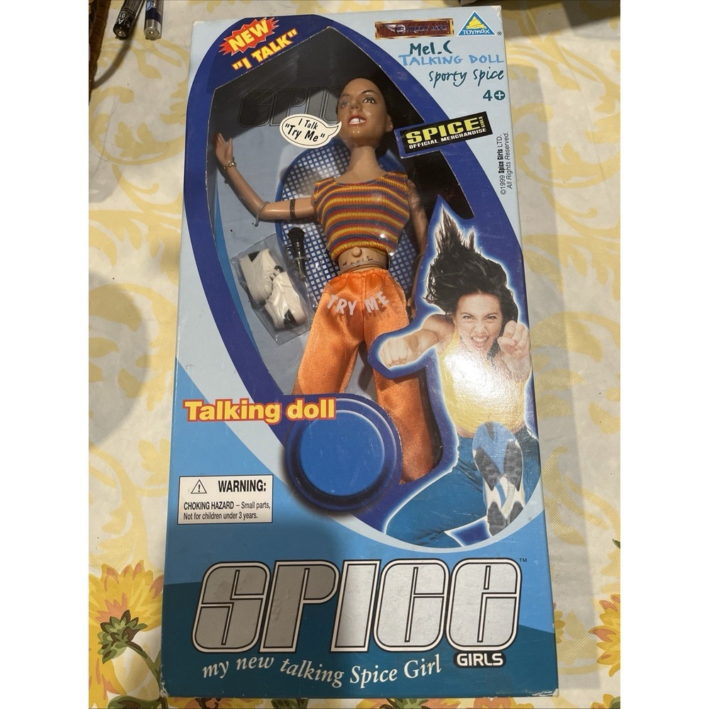 Talking Spice Girls Singer Sporty Mel C Fashion Doll Girl Band Toy Virgin Toymax